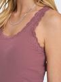 ONLSARA SHARAI LACE TANK TOP JRS NOOS XS Normal geschnitten - Rose Brown