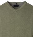 Pullover mit V-Ausschnitt uni 004430 XL - Grün