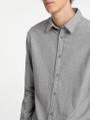 SLHSLIMOWEN-BRUSHED SHIRT LS NOOS Grau XXL
