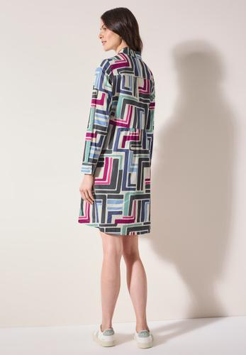 Gemustertes Kleid L - Light Alabaster White