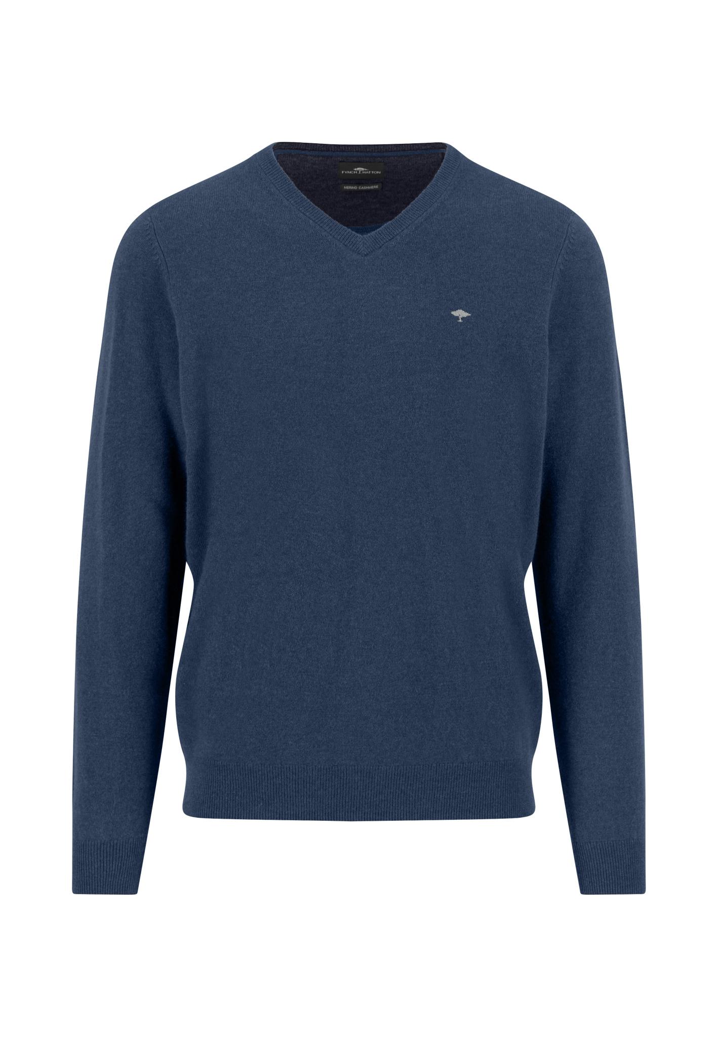 V-Neck, Merino Cashmere S Casual Fit - Night