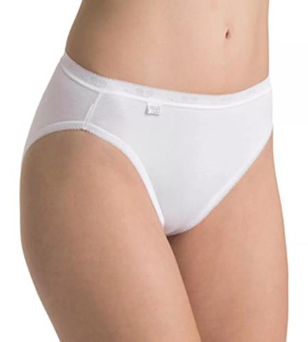 Sloggi Jazzpants (2 Stück)mit elastischer Mäusezähnchenkante - Weiß / 38