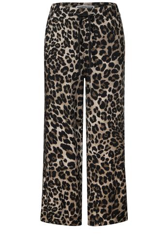 Gemusterte Wide Leg Hose Schwarz 42/7/8 Hosen