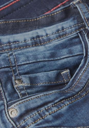 Casual Fit Jeansshorts 26 - Mid Blue Used Wash
