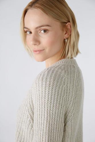 LAFONYA Strickjacke Baumwollmischung Beige 40