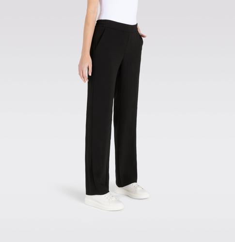 MAC JEANS - CHIARA, Floating crepe Schwarz 36/32