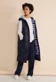 Gesteppte Long Weste Blau 38