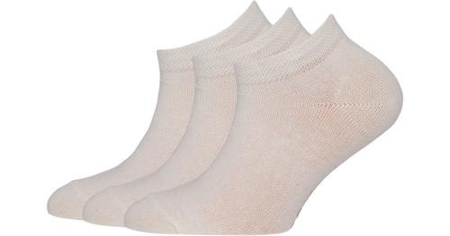 Kinder Sneakersocken 3er-Pack weiß Gr. 39-42