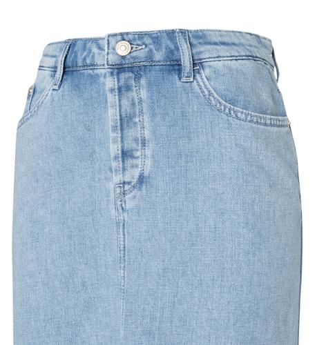 MAC JEANS - MAXI SKIRT, Fluent comfort denim L/OL - Blau