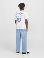 JJCHARGE PRINTED TEE SS CREW NECK JNR 152 Locker geschnitten - Cloud Dancer