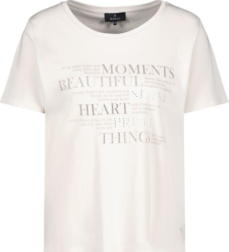 T-Shirt mit Strasssteinen 44 - Creamy Beige