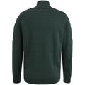 Zip jacket cotton bonded mouline L Regular Fit - Deep Forest