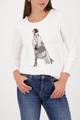 Langarmshirt mit Print 44 - Off-white