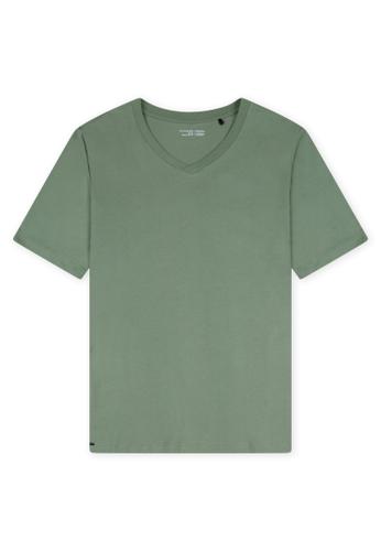 T-Shirt V-Ausschnitt 56 - Khaki