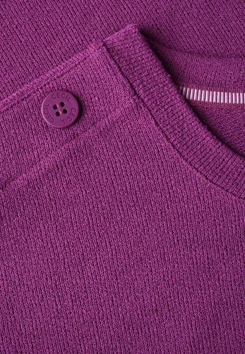Strukturshirt mit Knöpfen L - Anemone Pink