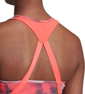 adidas Damen Designed to Move Allover Print Bustier S in Pink