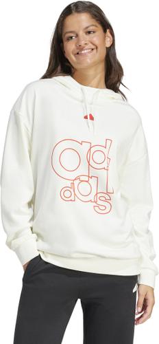 ADIDAS Damen Kapuzensweat French Terry Print L in Grau