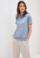 Ausbrenner-Shirt mit Wording XXL - Mountain Blue