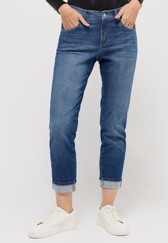 DARLEEN CROP TU Blau 38/30