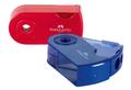 Doppelspitzdose m. SH rot/blau