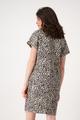 Kleid mit Leomuster 40 - Coffee Bean Gemustert