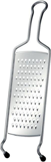 RÖSLE Küchenreibe, Edelstahl 18/10, (1-St), Mittelreibe in Profiqualität für Rohkostsalate, Käse und Schokolade, mit Silikonstandfüßen und ergonomischem Drahtgriff