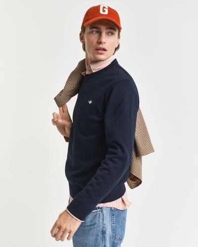 Klassischer Rundhalspullover aus Baumwolle XXXL - Evening Blue
