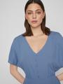 VIMOASHLY BUTTON S/S DRESS 40 Locker geschnitten - Coronet Blue