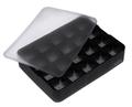 Lurch Eiswürfelbereiter Würfel 3x3cm schwarz mit Deckel - Default Title