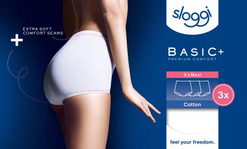 sloggi Basic+ Maxi 3P 42 - Weiss