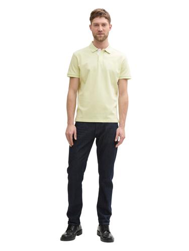 Piqué Poloshirt aus Baumwolle XXL Regular Fit - Lime Cream Green