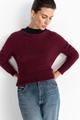 Strickpullover - Bordeaux / L