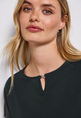 Shirt mit Cut-Out Grün 38
