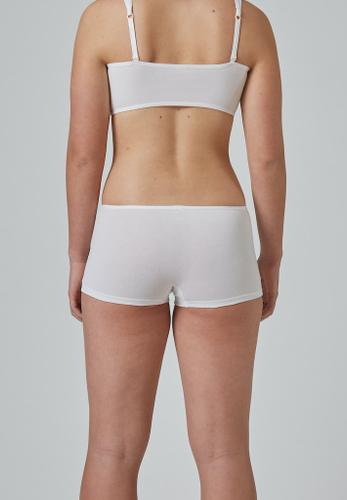 Skiny Damen Low Cut Pant Cotton Essentials Weiß 36