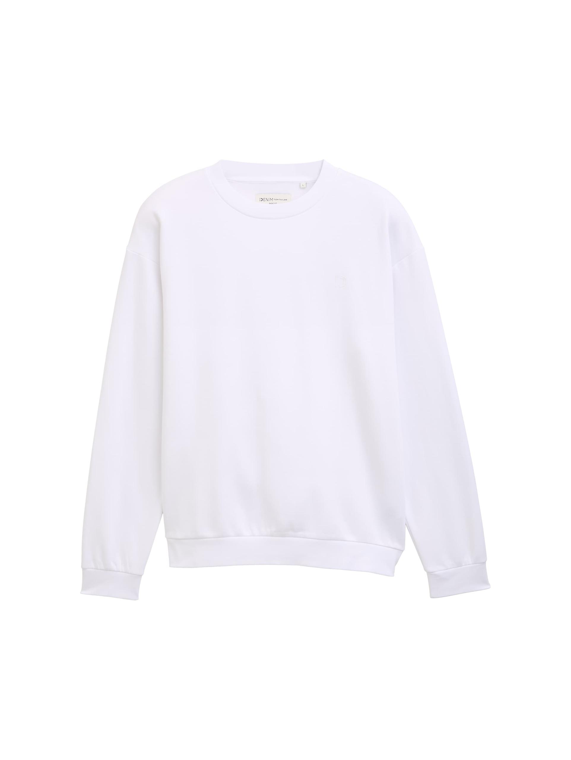 Sweatshirt mit Logo-Print XXL Regular Fit - White