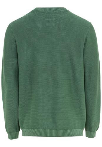 Strickpullover aus Organic Cotton M Regular Fit - Pine Green