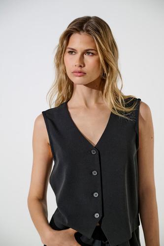 ONLTHANA LIFE S/L CASUAL VEST CC TLR 36 - Black
