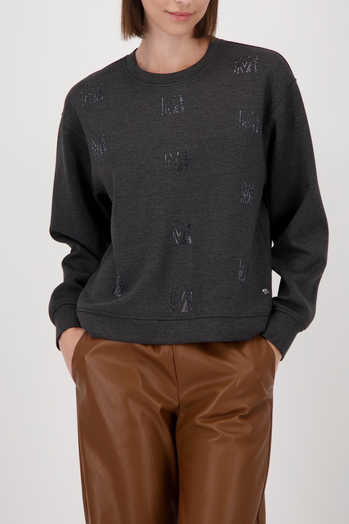 Sweatshirt mit Melange-Optik 38 - Anthra Melange