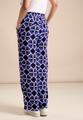 Viskose Hose mit Print 34/30 - Violet Blue