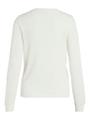 VIDALO O-NECK L/S KNIT TOP- NOOS M Normal geschnitten - White Alyssum