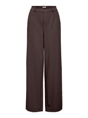 OBJLISA WIDE PANT NOOS 42 Weiter Beinschnitt - Seal Brown
