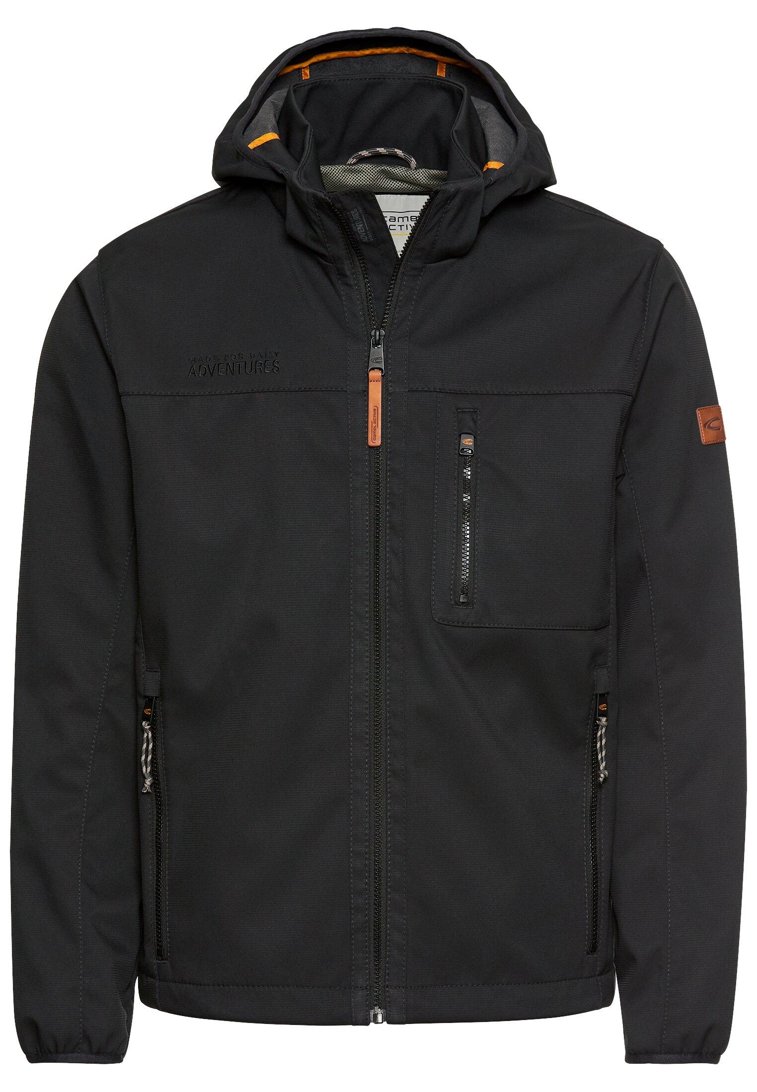 Softshell Jacke mit abnehmbarer Kapuze 58 Regular Fit - Asphalt