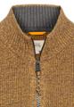 Strickjacke mit Reißverschluss Gelb 3XL