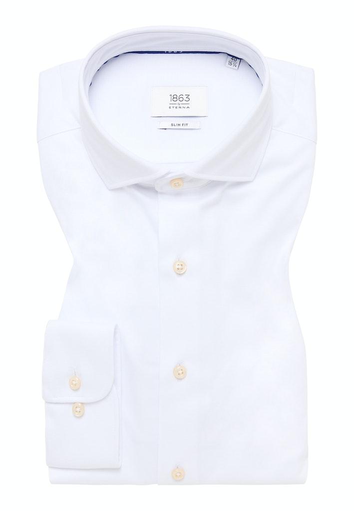 Jersey Shirt Jersey Langarm Weiß 39/Langarm - 67cm