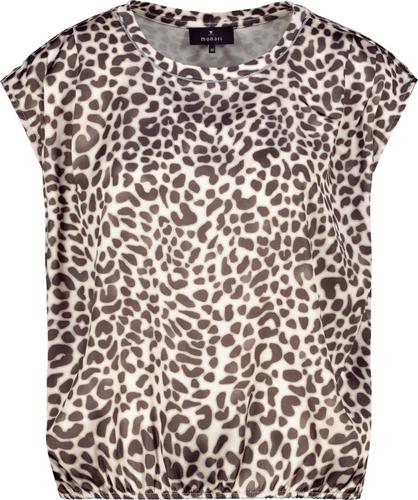 Blusenshirt mit Leomuster 36 - Coffee Bean Gemustert