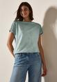 T-Shirt mit Knopfdetail L - Dark Balmy Khaki
