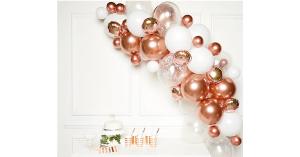 DIY Ballongirlande Rosegold, 66 Ballons rosegold