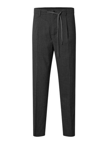 SLH190-REG TAPERED LEROY PLEAT PANT NOOS XS Verjüngt - Dark Grey