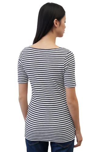Gestreiftes T-Shirt slim Mehrfarbig XL