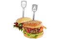 GEFU Hamburger-Spieße »TORRO Totenkopf und Flammen Motiv«